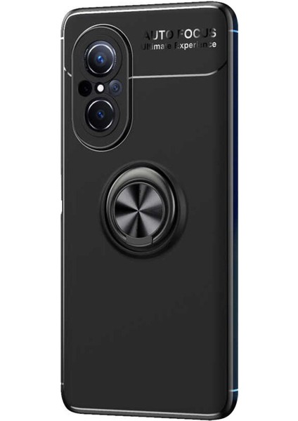 Huawei Nova 9 Se Kılıf Kickstand Ring Holder Siyah