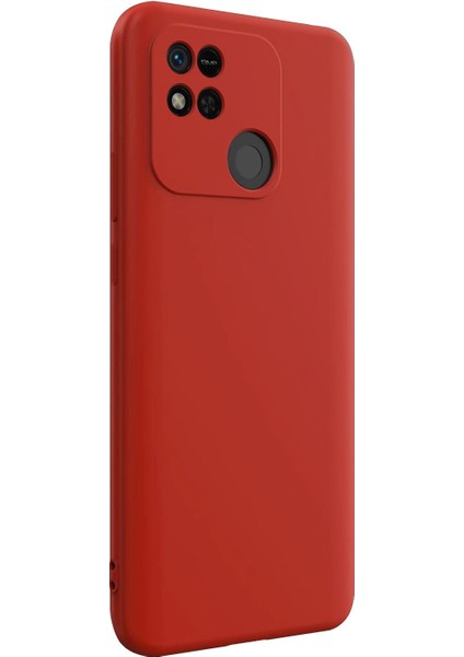 Matte Silicone Xiaomi Redmi 10A Kılıf Kırmızı