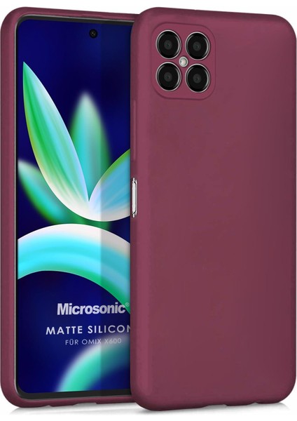 Matte Silicone Omix X600 Kılıf Mor