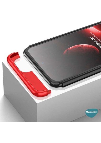 Samsung Galaxy A13 4g Kılıf Double Dip 360 Protective Kırmızı