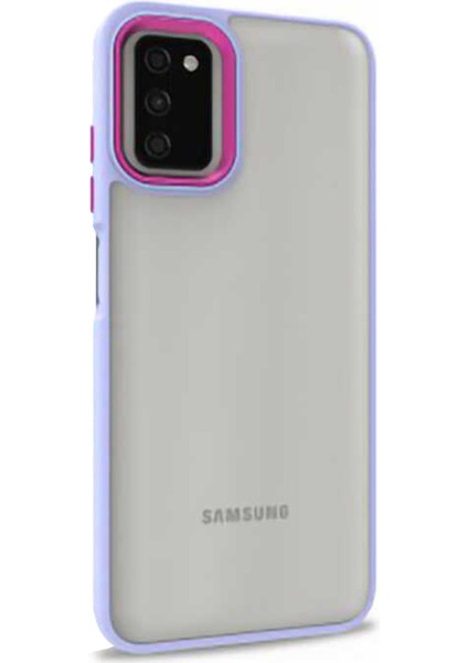 Samsung Galaxy A03S Kılıf Bright Planet Lila