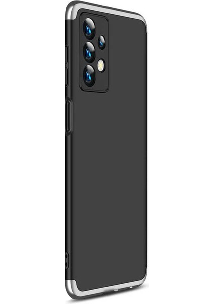 Samsung Galaxy A13 4g Kılıf Double Dip 360 Protective Siyah Gri