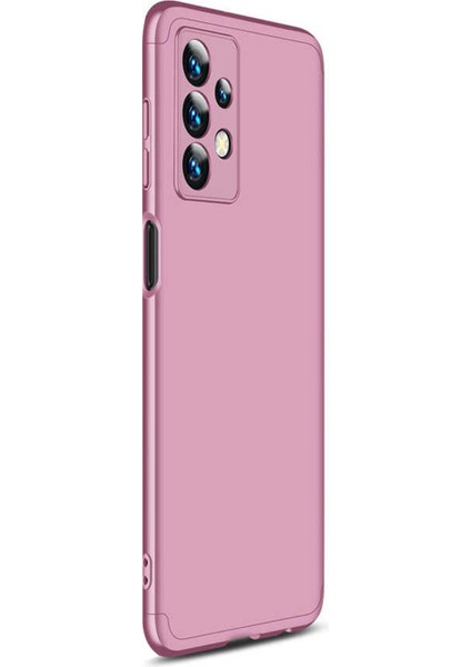 Samsung Galaxy A13 4g Kılıf Double Dip 360 Protective Rose Gold