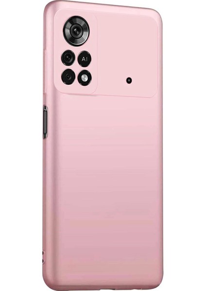 Matte Silicone Xiaomi Poco M4 Pro 4g Kılıf Rose Gold