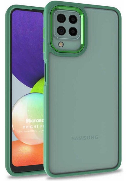 Samsung Galaxy M22 Kılıf Bright Planet Yeşil
