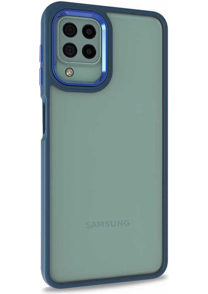 Samsung Galaxy M22 Kılıf Bright Planet Lacivert