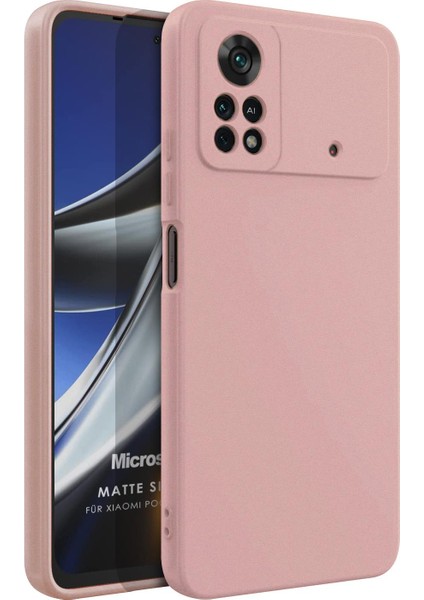 Matte Silicone Xiaomi Poco X4 Pro 5g Kılıf Rose Gold