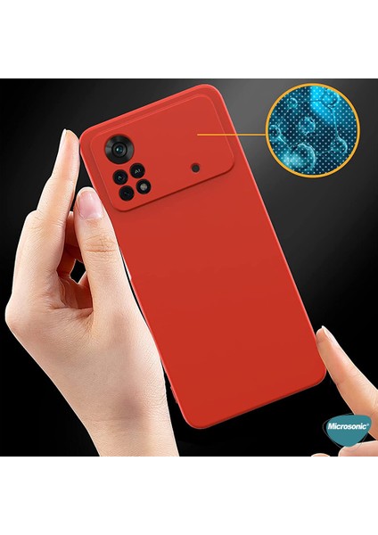 Matte Silicone Xiaomi Poco X4 Pro 5g Kılıf Rose Gold