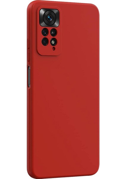 Matte Silicone Xiaomi Redmi Note 11 Pro 5g Kılıf Kırmızı