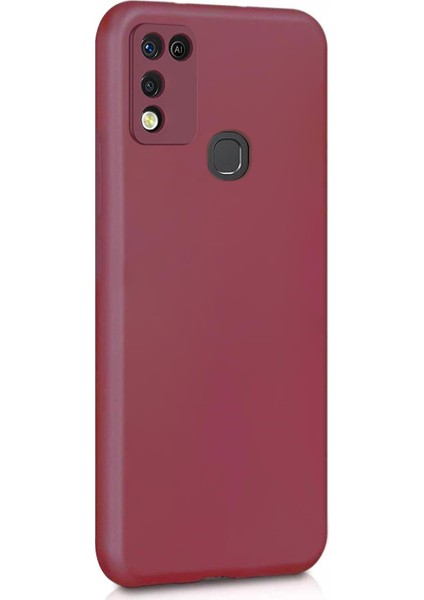 Matte Silicone Infinix Hot 10 Play Kılıf Mor