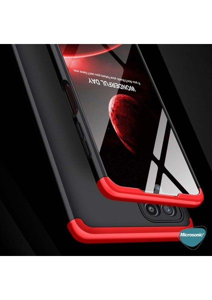 Samsung Galaxy M22 Kılıf Double Dip 360 Protective Siyah