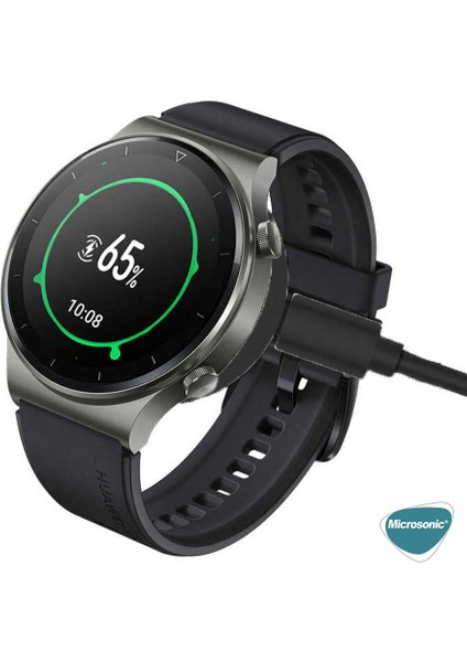 Huawei Watch Gt3 42MM Manyetik USB Şarj Kablosu Siyah