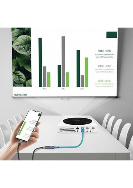 Usb-C Input Dp Output Dönüştürücü 4K 60H Adaptör Kit 4K@60Hz