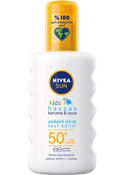 Nivea Koruma & Oyun Hassas Çocuk Güneş Spreyi Spf 50+ 200 ml