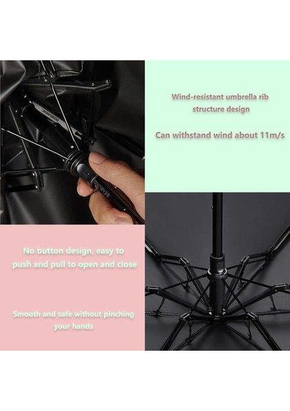 Moda Çanta ile Ultralight Seyahat Güneş Şemsiye Anti Uv Taşınabilir Katlanır Şemsiye Ultraviyole Koruma Şemsiye Yağmurlu Günü (Pembe) (Yurt Dışından)