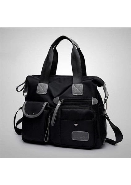 Kadınlar Yeni Oxford Bez Omuz Çantaları Su Geçirmez Naylon Messenger Çanta Kadın Büyük Kapasiteli Crossbody Çanta (Siyah) (Yurt Dışından)