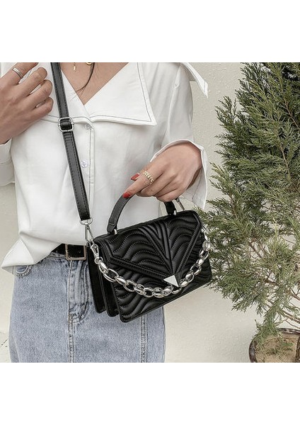 Kadınlar Için Çanta Lüks Tasarımcı Omuz Çantası Pu Deri Püskül Crossbody Çanta Küçük Messenger Çanta (Siyah) (Yurt Dışından)
