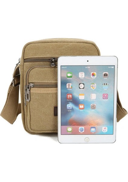 1 Adet Unisex Rahat Tuval Crossbody Çanta Omuz Çantası Messenger Çanta Spor Çantası Fermuar Kılıfı (Yurt Dışından) modelleri