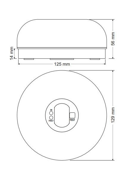 Starlux STU-103 Sıva Altı Acil Aydınlatma Armatürü Kesintide 180 Dak. fiyatları