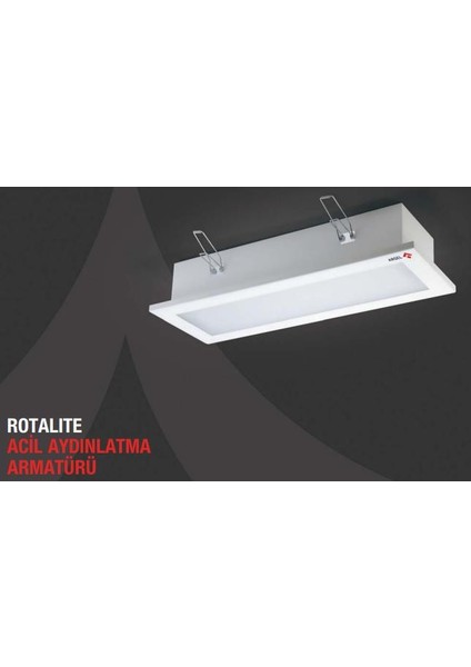 Rotalite AE-9213-L Acil Aydınlatma Armatürü Sürekli ve Kesintide 180 Dak. Yanan 500 Lümen LED