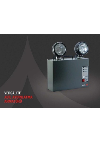 Versalite VS-2201 Acil Aydınlatma Armatürü Kesintide 60 Dak. Yanan 2X20 Watt