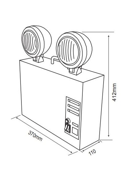 Versalite VS-2201 Acil Aydınlatma Armatürü Kesintide 60 Dak. Yanan 2X20 Watt modelleri