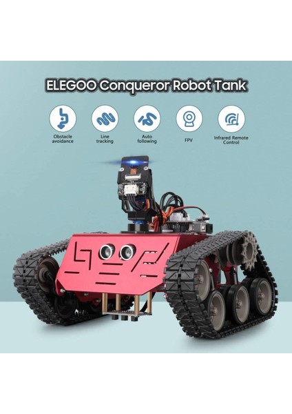 Conqueror Robot Tankı. Arduino Learner ile Uyumlu