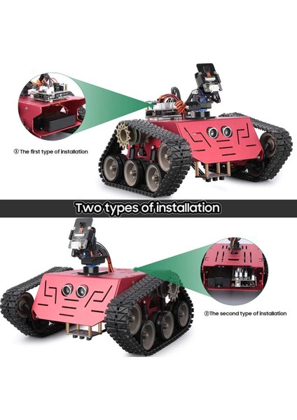 Conqueror Robot Tankı. Arduino Learner ile Uyumlu