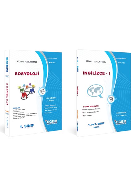 AÖF Sosyoloji Güz Dönemi 1. Sınıf 1. Yarıyıl Konu Anlatımlı Soru Set