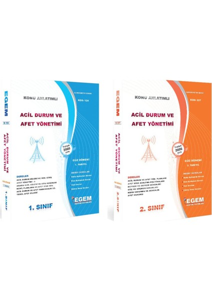 AÖF Acil Durum ve Afet Yönetimi 1. Sınıf ve 2. Sınıf Güz Dönemi Konu ve Soru Set