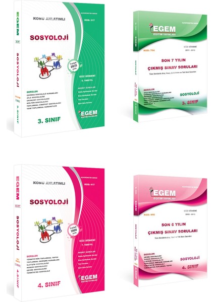 AÖF Sosyoloji Güz Dönemi 3 ve 4. Sınıf Konu Anlatımlı Soru ve Çıkmış
