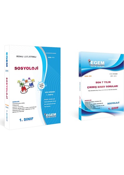 AÖF Sosyoloji Güz Dönemi 1. Sınıf 1. Yarıyıl Konu Anlatımlı Soru ve Çıkmış
