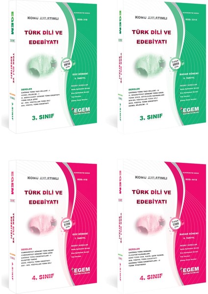 AÖF Türk Dili ve Edebiyatı 3 ve 4. Sınıf Güz ve Bahar Dönemi Konu ve Soru