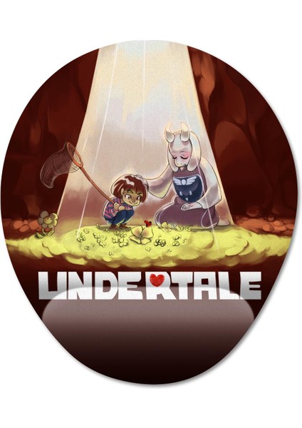 Undertale Bilek Destekli Mousepad Model - 1 Oval