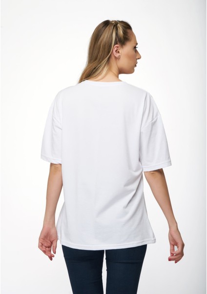 Kadın Oversize Arizona Baskılı T-Shirt fırsatları