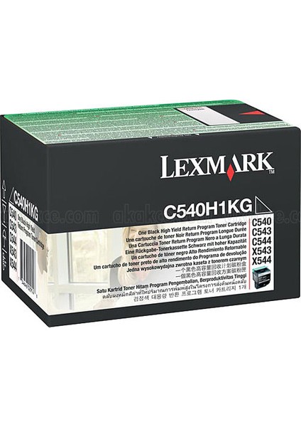 C544 -C540H1KG Siyah Orjinal Toner 2500 Sayfa Kapasiteli