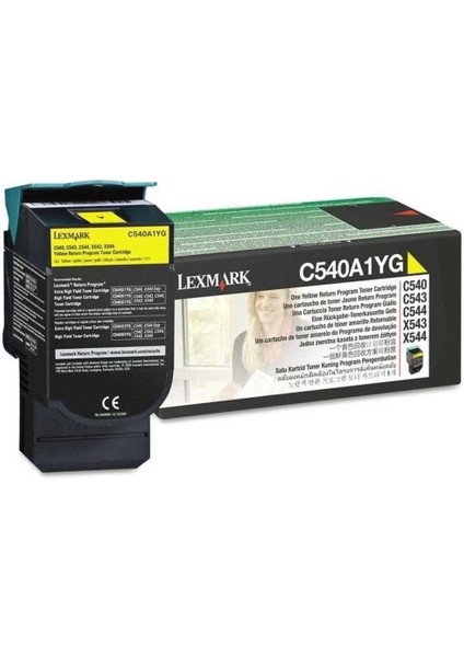 C546 -C540A1YG Sarı Orjinal Toner