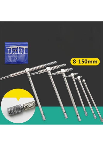 6 Adet 8-150MM Teleskopik Ayarlanabilir Iç Çap Deliği Ölçüm Göstergesi Aracı (Yurt Dışından) indirimleri