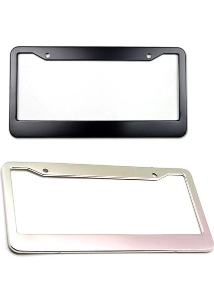 2x Evrensel Yedek Metal Alüminyum Alaşım Plaka Çerçevesi Yeni (Yurt Dışından)
