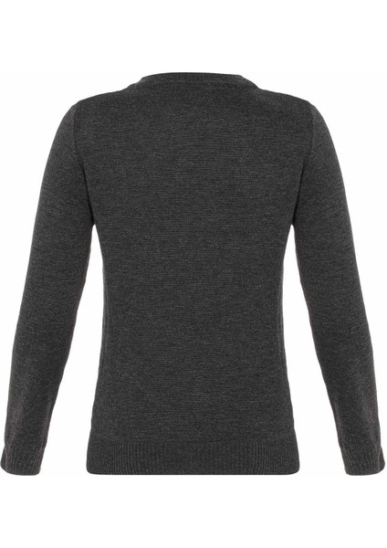 BP102 V Yaka Antrasit Çocuk Kazak fiyatları