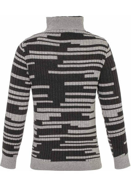 BP105 Çift Yakalı Gri Çocuk Kazak fiyatları