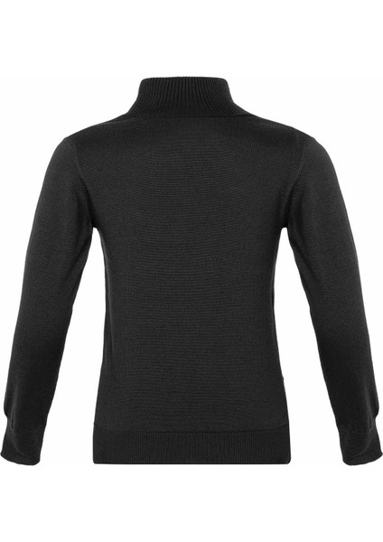 BP101 Balıkçı Yaka Siyah Çocuk Kazak fiyatları