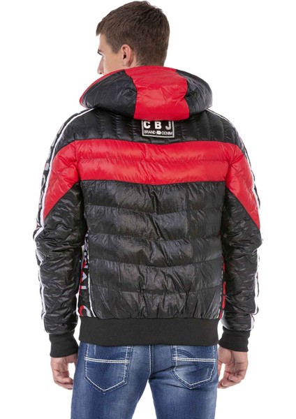 CJ269 Dolgulu Siyah Şişme Mont