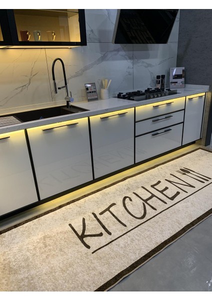 Baiter Model Lateks Deri Taban Saçaklı Mutfak Halısı modelleri