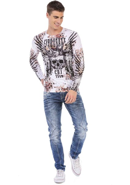 CL494 Desenli Sweatshirt
