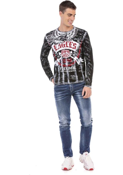 CL493 Boyalı Erkek Sweatshirt fırsatları