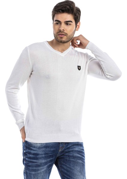 CP242 V Yaka Beyaz Kazak fiyatları