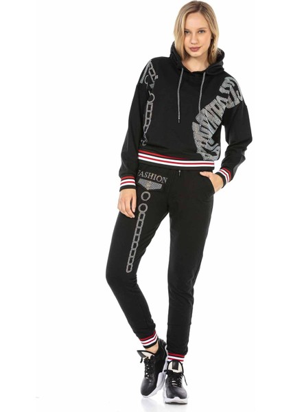WLR139 Taşlı Fashion Bayan Eşofman Takım