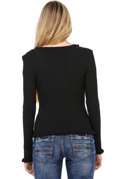 WP206 Çizgili Siyah Triko modelleri