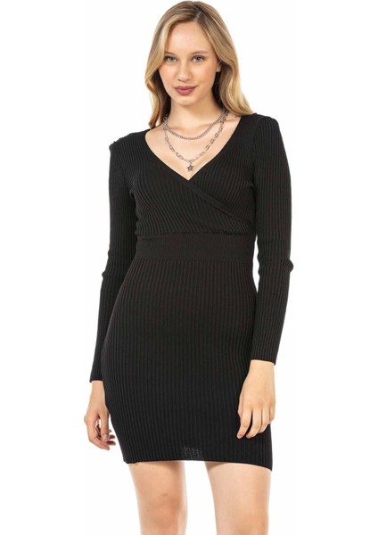 WP222 Siyah Mini Triko Elbise fiyatları